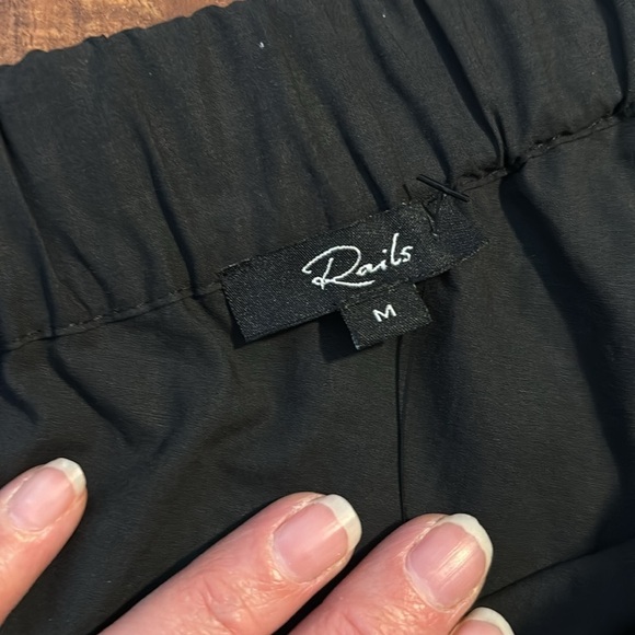 Rails One Shoulder Button Down Shirt Blouse - Picture 2 of 4